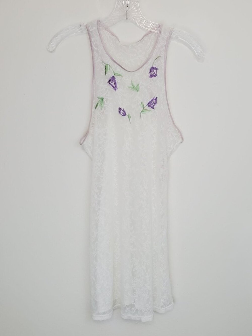 Victoria's Secret Collection 1990's lace embroidered racerback negligee - Picture 11 of 11